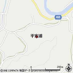 兵庫県洲本市安乎町平安浦周辺の地図