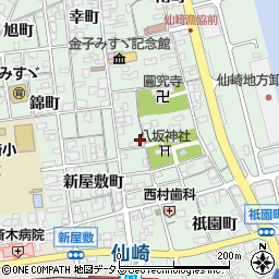 山口県長門市仙崎新屋敷町1333-4周辺の地図