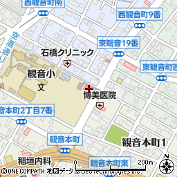 広島市観音公民館周辺の地図