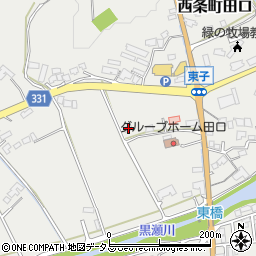 広島県東広島市西条町田口2695周辺の地図