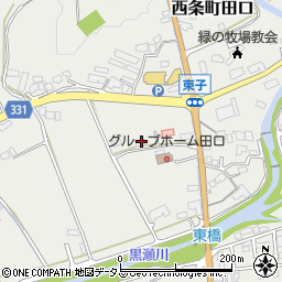 広島県東広島市西条町田口2688周辺の地図