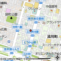サブウェイ広島中央通り店周辺の地図