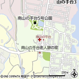 大阪府熊取町（泉南郡）南山の手台周辺の地図