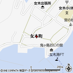 香川県高松市女木町周辺の地図