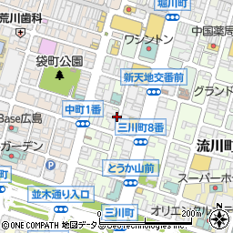 リパーク広島三川町第７駐車場周辺の地図