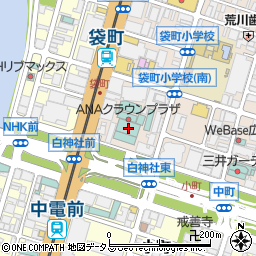 ＡＮＡクラウンプラザホテル広島宿泊予約周辺の地図