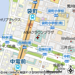 ＡＮＡクラウンプラザホテル広島　オーキッド周辺の地図