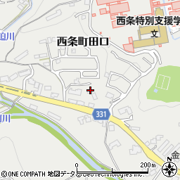 広島県東広島市西条町田口1866周辺の地図