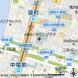 ＡＮＡクラウンプラザホテル広島駐車場周辺の地図