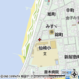 山口県長門市仙崎錦町1258周辺の地図