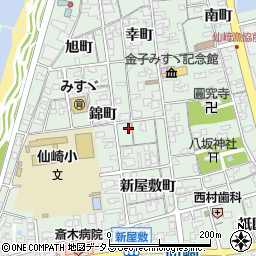 山口県長門市仙崎錦町1174周辺の地図