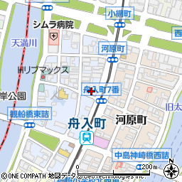 広島県広島市中区舟入町6-13周辺の地図