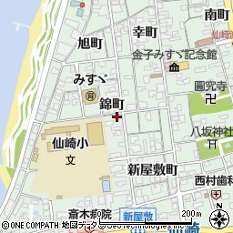 山口県長門市仙崎錦町1251周辺の地図