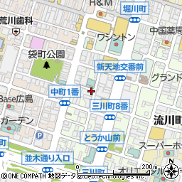リパーク広島三川町第８駐車場周辺の地図