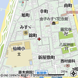 山口県長門市仙崎錦町1176周辺の地図