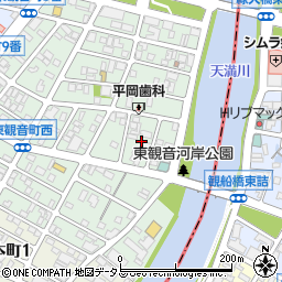 広島県広島市西区東観音町13周辺の地図