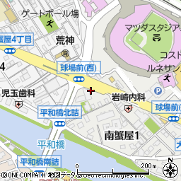 タイムズ中国銀行広島東支店駐車場周辺の地図