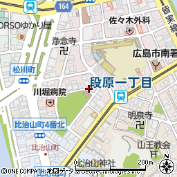 広島県広島市南区金屋町周辺の地図