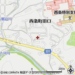 広島県東広島市西条町田口1868周辺の地図