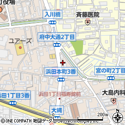 ほっかほっか亭　府中浜田店周辺の地図