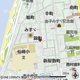 山口県長門市仙崎錦町1267周辺の地図