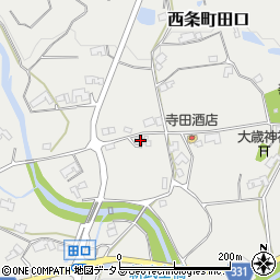 広島県東広島市西条町田口614周辺の地図