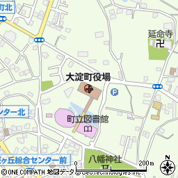 大淀町役場周辺の地図