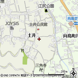 広島県尾道市向島町土井周辺の地図