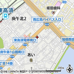 ジョリーパスタ庚午店周辺の地図