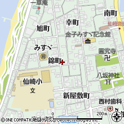 山口県長門市仙崎錦町周辺の地図