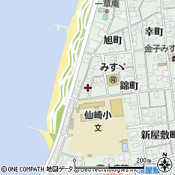 山口県長門市仙崎錦町10299周辺の地図