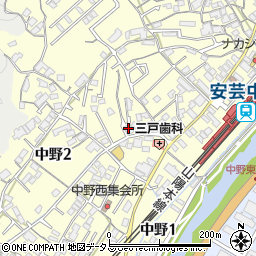 ヤマムラホーム中野支店周辺の地図