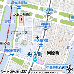 広島県広島市中区舟入町6-7周辺の地図