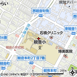 広島市立観音小学校周辺の地図