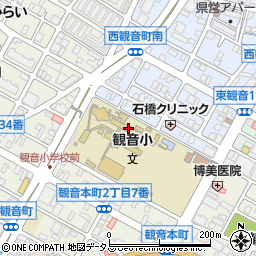 広島市立観音小学校周辺の地図