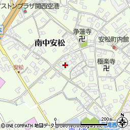 大阪府泉佐野市南中安松967周辺の地図
