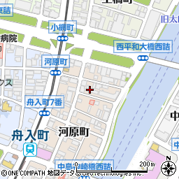 広島県広島市中区河原町4-12周辺の地図