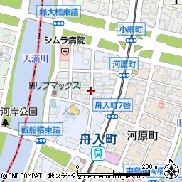 広島県広島市中区舟入町周辺の地図