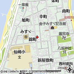 山口県長門市仙崎錦町1291周辺の地図