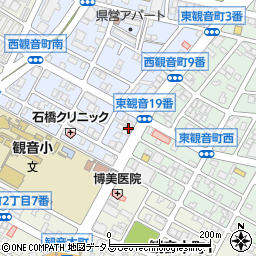 広島観音町郵便局周辺の地図