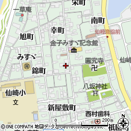 山口県長門市仙崎錦町1297周辺の地図