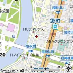 ガッツレンタカー広島大手町店周辺の地図