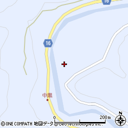 奈良県吉野郡東吉野村中黒346周辺の地図