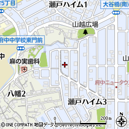 広島県安芸郡府中町瀬戸ハイム3丁目17周辺の地図