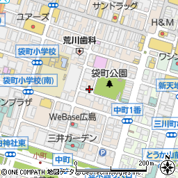 広島県広島市中区袋町8-8周辺の地図