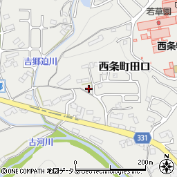 広島県東広島市西条町田口1840周辺の地図