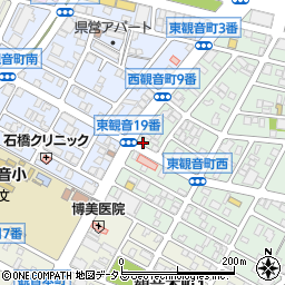 広島県広島市西区東観音町19-12周辺の地図