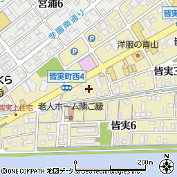 ラビット三原皆実店周辺の地図