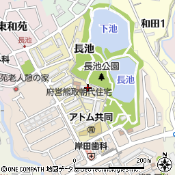 大阪府泉南郡熊取町長池1-17周辺の地図