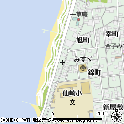 山口県長門市仙崎錦町1849周辺の地図